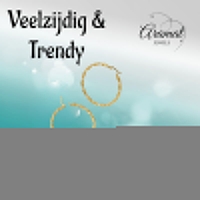 Goudkleurige twisted oorringen 30mm -