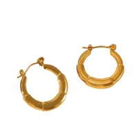 Ronde Oorringen 24x23mm &acirc;&euro;&ldquo; Goudkleurig RVS &acirc;&euro;&ldquo; Kleine Hoops -