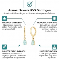 Goudkleurige Mini Oorringetjes Meisje &acirc;&euro;&ldquo; Mintgroene Zirkonia &acirc;&euro;&ldquo; 