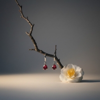 Mini Oorringetjes voor Meisjes &acirc;&euro;&ldquo; Rood Zirkonia &acirc;&euro;&ldquo; 10mm -