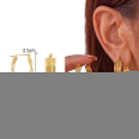 Gourmet Schakel Oorringen RVS Goudkleurig &acirc;&euro;&ldquo; 25x18mm &acirc;&euro;&ldquo; Ovaal -