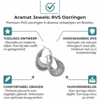 Multi Oorringen Zilverkleurig RVS &acirc;&euro;&ldquo; 35mm &acirc;&euro;&ldquo; 6 Hoepels in 1 -