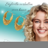 Ronde Oorringen RVS Goudkleurig &acirc;&euro;&ldquo; 35mm &acirc;&euro;&ldquo; 6 Hoepels in 1 -