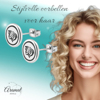 Tijger Oorbellen Zilverkleurig RVS &acirc;&euro;&ldquo; 8mm &acirc;&euro;&ldquo; Uniseks Dierenoorst