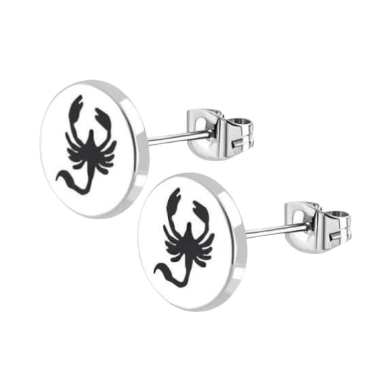 Schorpioen Oorbellen RVS Zilverkleurig &acirc;&euro;&ldquo; 10mm &acirc;&euro;&ldquo; Dieren & H