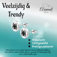 Spin Oorbellen Zilverkleurig RVS &acirc;&euro;&ldquo; 10mm &acirc;&euro;&ldquo; Uniseks Dierenoorste