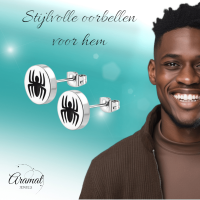 Spin Oorbellen Zilverkleurig RVS &acirc;&euro;&ldquo; 10mm &acirc;&euro;&ldquo; Uniseks Dierenoorste