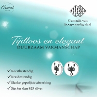 Schorpioen Oorbellen Zilverkleurig RVS &acirc;&euro;&ldquo; 8mm &acirc;&euro;&ldquo; Uniseks Diereno