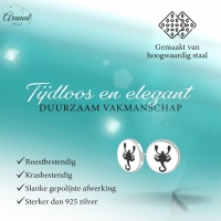 Schorpioen Oorbellen Zilverkleurig RVS &acirc;&euro;&ldquo; 8mm &acirc;&euro;&ldquo; Uniseks Diereno