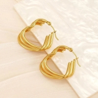 Triple Hartvormige Oorringen 25mm -
