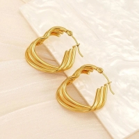 Triple Hartvormige Oorringen 25mm -