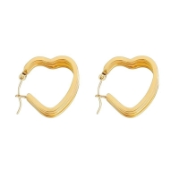Goudkleurige Triple Hart Hoops 25mm -