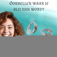 Zilverkleurige Triple Oorringen 22x8mm &acirc;&euro;&ldquo; Strakke look, driedubbel effect -