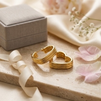 Triple Hart Oorringen Goudkleurig - Liefdevolle Statement -