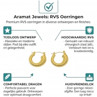 Goudkleurige Stainless Steel Oorringen 20mm - Creolen -