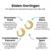 Goudkleurige Stainless Steel Oorringen 20mm - Creolen -