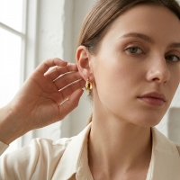 RVS Goudkleurige Oorringetjes 10mm- Kleine Hoops -