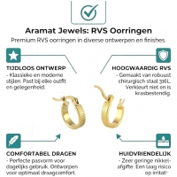 RVS Goudkleurige Oorringetjes - Stijlvol & Klein -