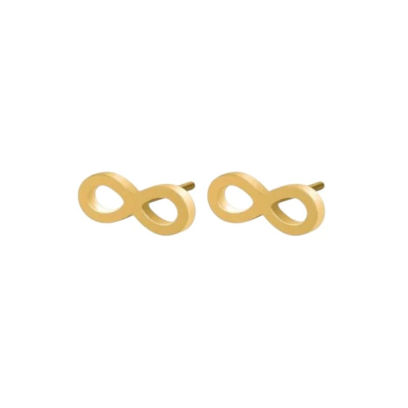 RVS Infinity Oorbellen - Goudkleur & Tijdloos -