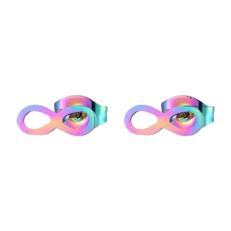 Stalen Infinity Oorbellen - Kleurrijke Stijl -