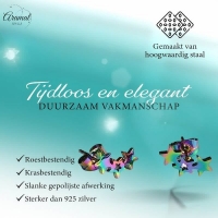 Stalen Multicolor Sterren Oorbellen - Uniek & Feestelijk -