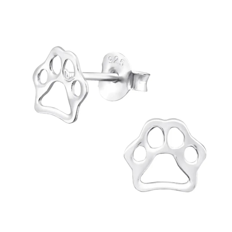 Favoriete Pootafdruk Oorbellen 8mm &acirc;&euro;&ldquo; Echt Zilver - Heren