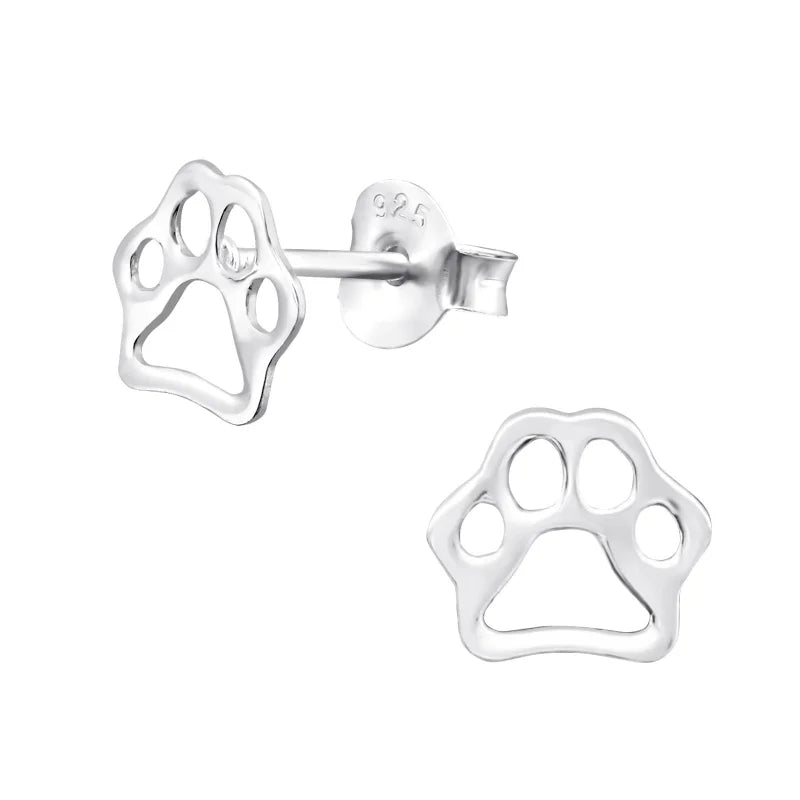 Favoriete Pootafdruk Oorbellen 8mm &acirc;&euro;&ldquo; Echt Zilver - Heren