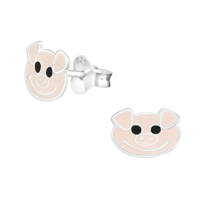 Roze Varkentje Oorbellen 10x7mm &acirc;&euro;&ldquo; Lief Cadeau -