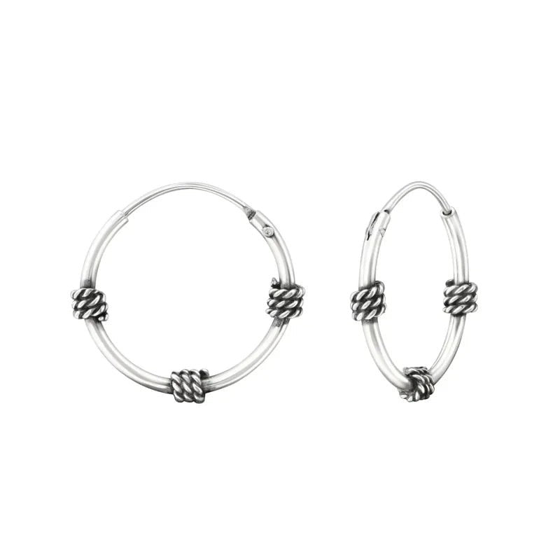 Dunne Bali Oorringen 16mm - Tijdloos Cadeau -