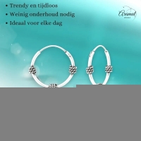 Dunne Bali Oorringen 16mm - Tijdloos Cadeau -