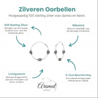 Dunne Bali Oorringen 16mm - Tijdloos Cadeau -
