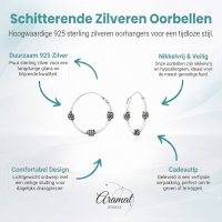 Dunne Bali Oorringen 16mm - Tijdloos Cadeau -