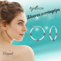 Dunne Bali Oorringen 16mm - Tijdloos Cadeau -