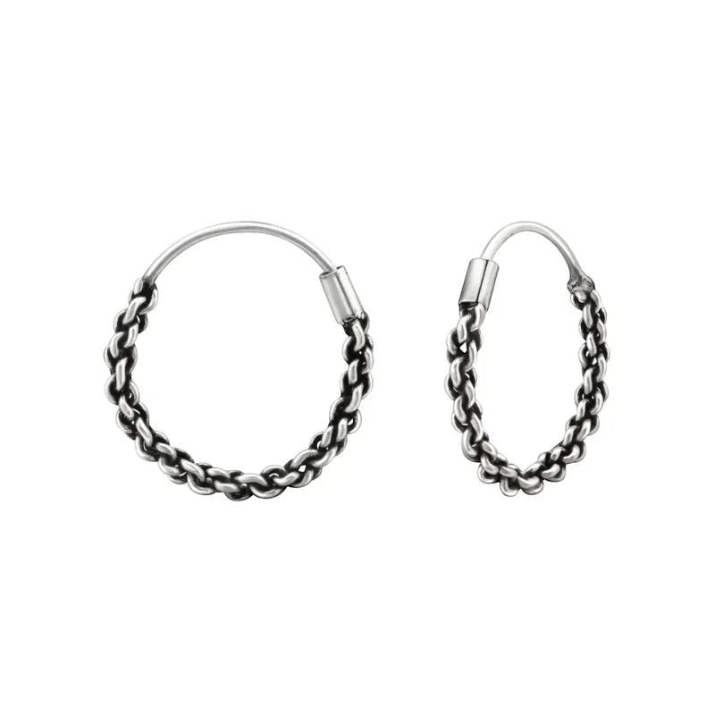 Smalle Bali Oorringen 16mm - Etnisch en Stijlvol -