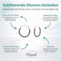 Smalle Bali Oorringen 16mm - Etnisch en Stijlvol -