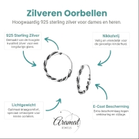 Tijdloze Bali Hoepeloorringen 16mm -