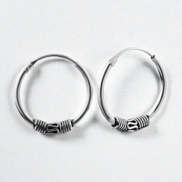 Zilveren Bali Hoops 16mm &acirc;&euro;&ldquo; Unisex Favoriet -
