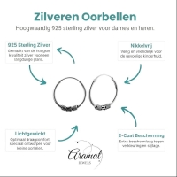 Zilveren Bali Hoops 16mm &acirc;&euro;&ldquo; Unisex Favoriet -