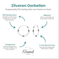 Unisex Bali Oorringen 16mm - Stijlvol Cadeau -