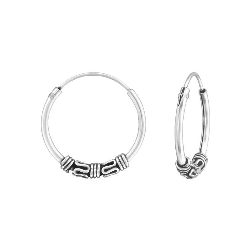 Trendy Unisex Bali Oorringen 16mm -