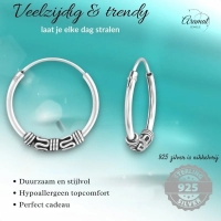 Trendy Unisex Bali Oorringen 16mm -