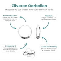 Trendy Unisex Bali Oorringen 16mm -