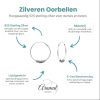 Trendy Geoxideerde Bali Oorringen 18mm -
