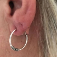 Trendy Geoxideerde Bali Oorringen 18mm -