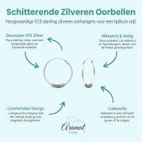 Trendy Geoxideerde Bali Oorringen 20mm -