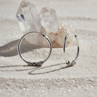 Trendy Geoxideerde Bali Oorringen 20mm -