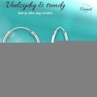 Trendy Geoxideerde Bali Oorringen 20mm -