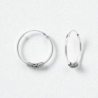 Trendy Geoxideerde Bali Oorringen 20mm -