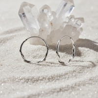 925 Zilveren Bali Oorringen 20mm Geoxideerd - Etnisch Design Hoepels -