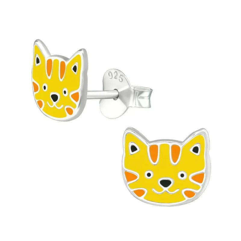 Zilveren Tijger Oorbellen - Schattig Cadeau -